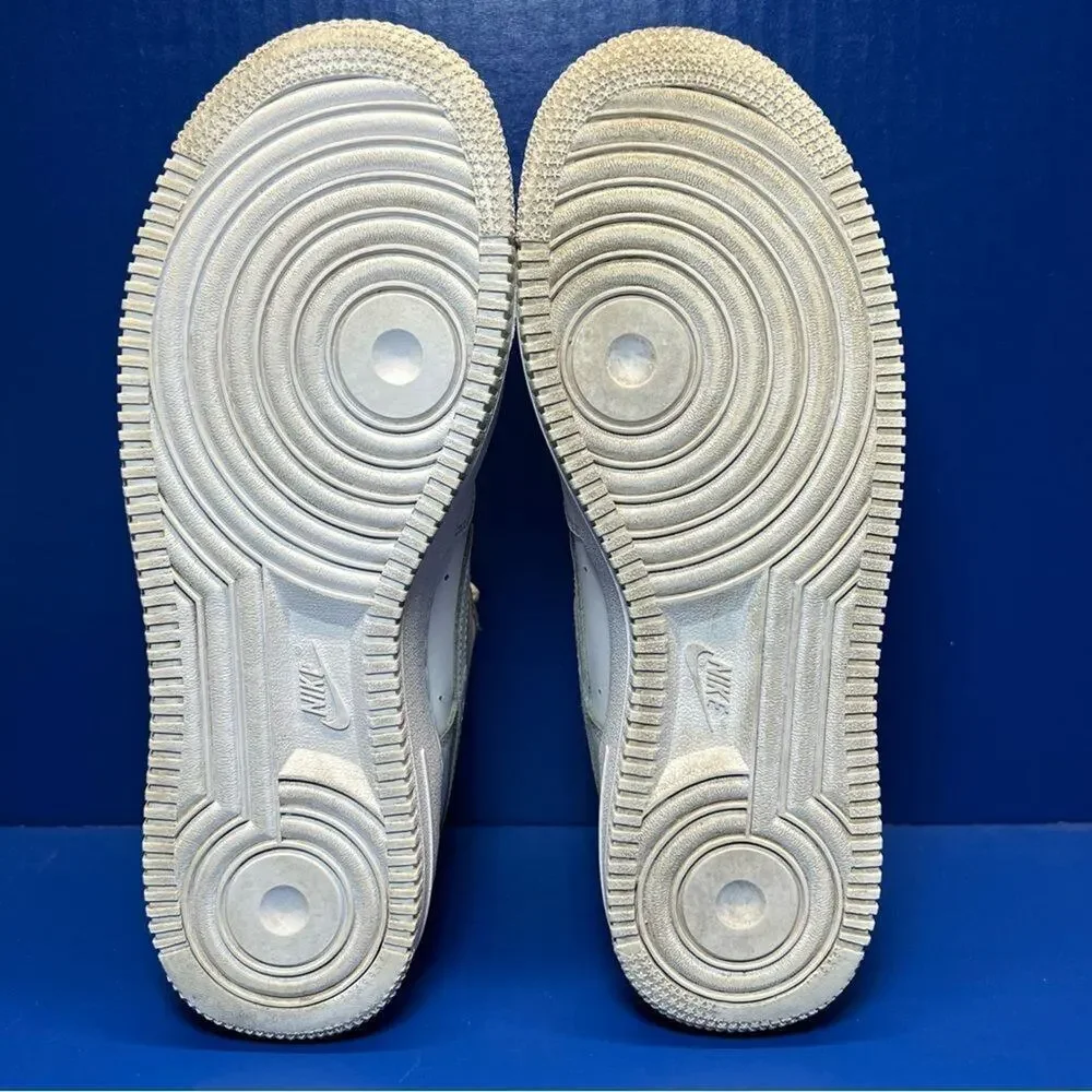 Nike Air Force 1‎ GS Triple White Low Sneakers Youth 6.5 Womens 8 314192-117